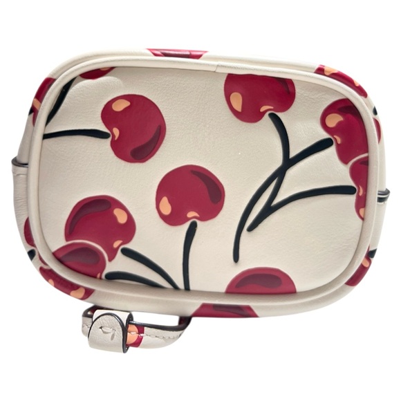 COACH DRAWSTRING WRISTLET WITH CHERRY PRINT CHALK MULTI - Picture 9 of 10